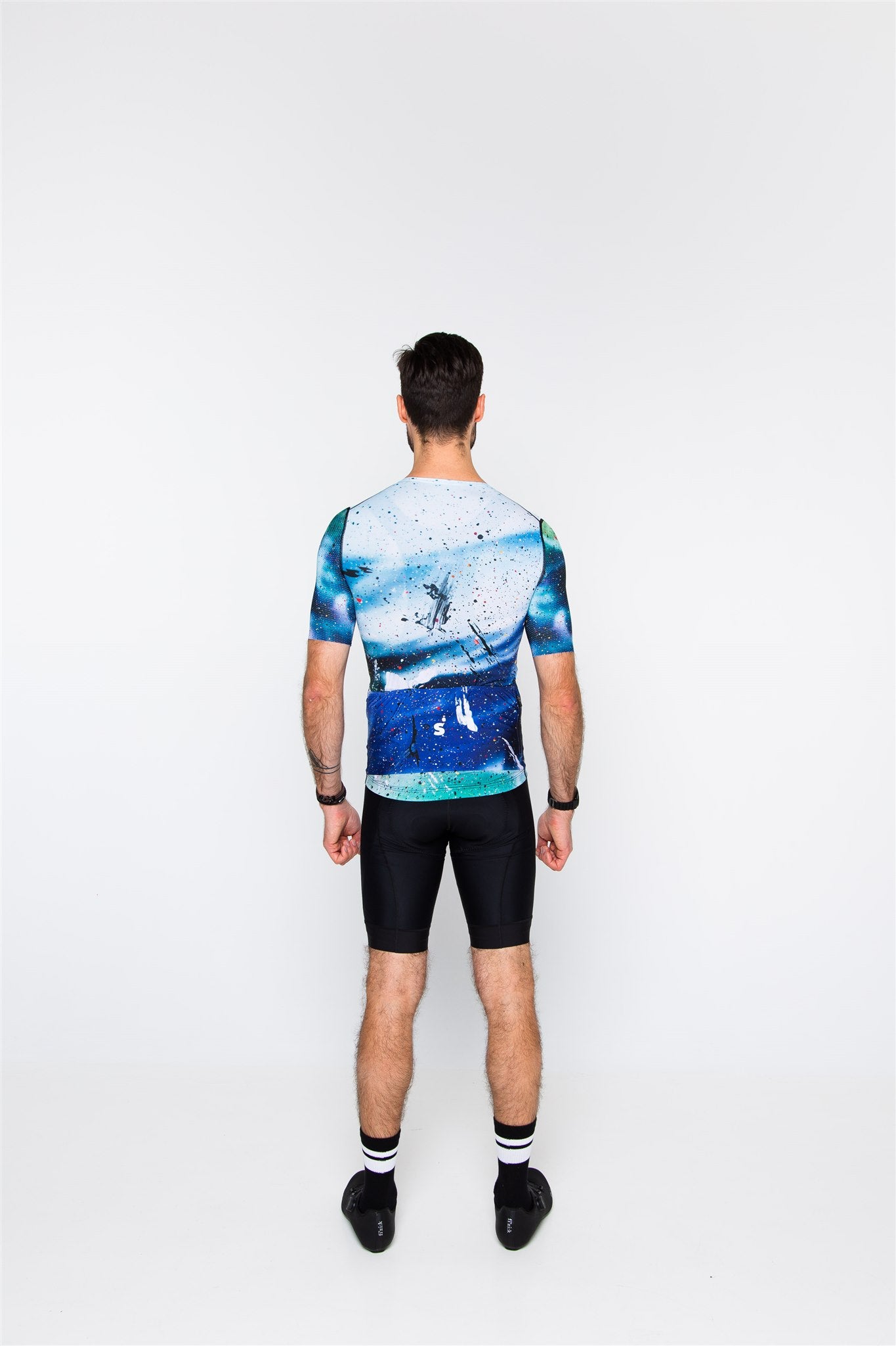 Blue Paint Pro Cycling Jersey